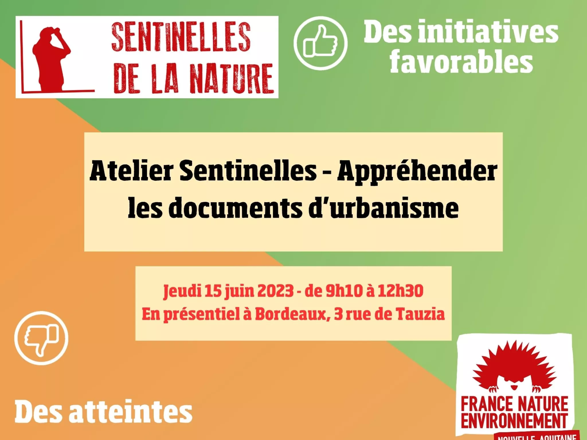 Visuel de l'atelier sentinelles