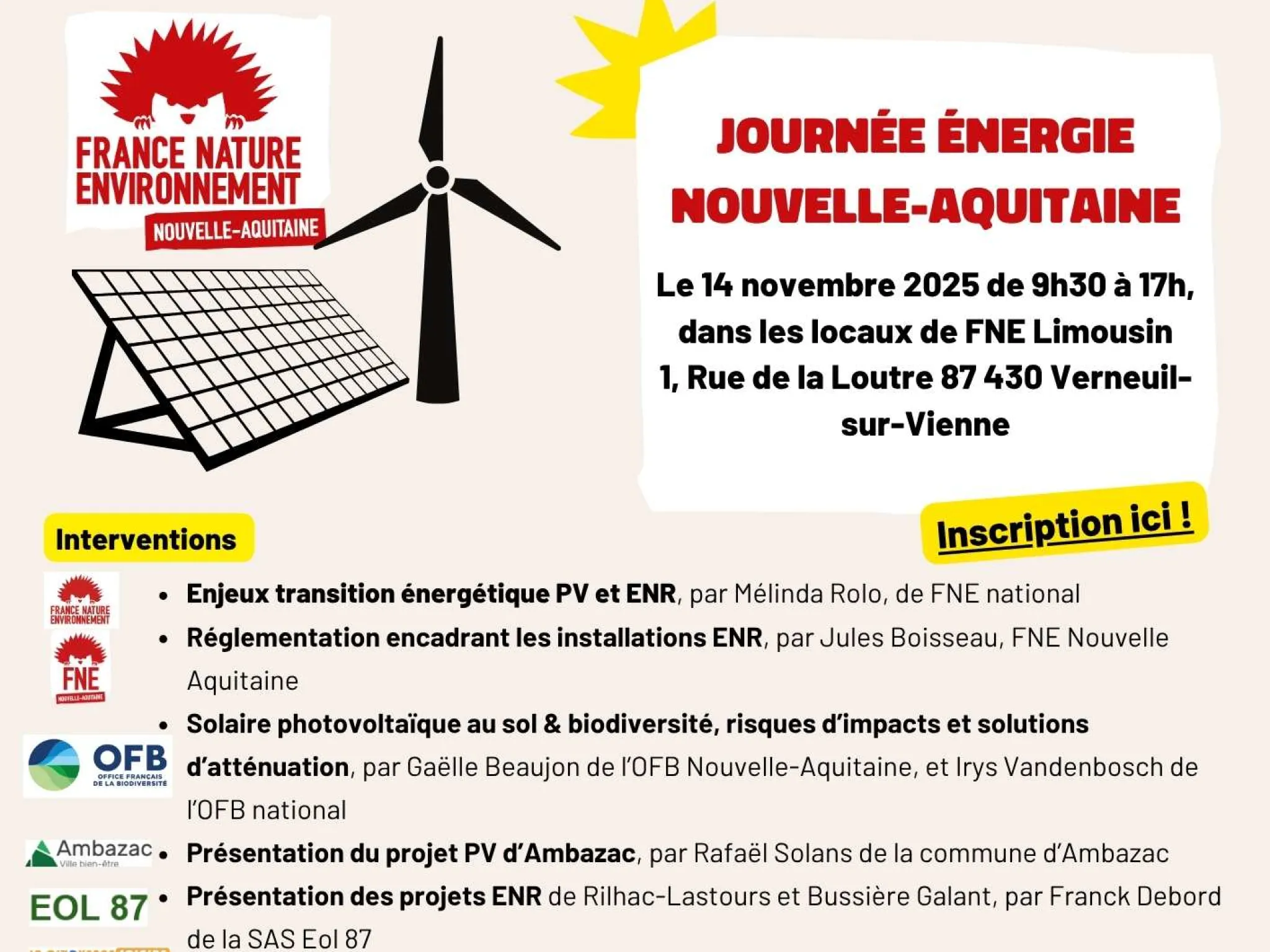 Carton d'invitation à la journée régionale du réseau énergie 2025