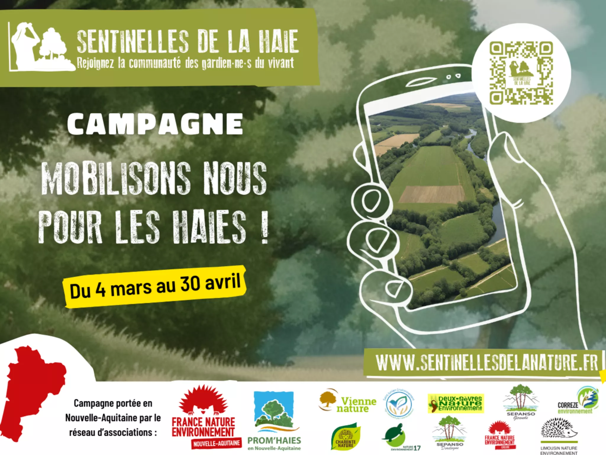 visuel campagne Sentinelles de la Haie 2024